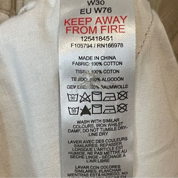 Topman cotton ripstop cargo short in stone - Picture 6 of 8